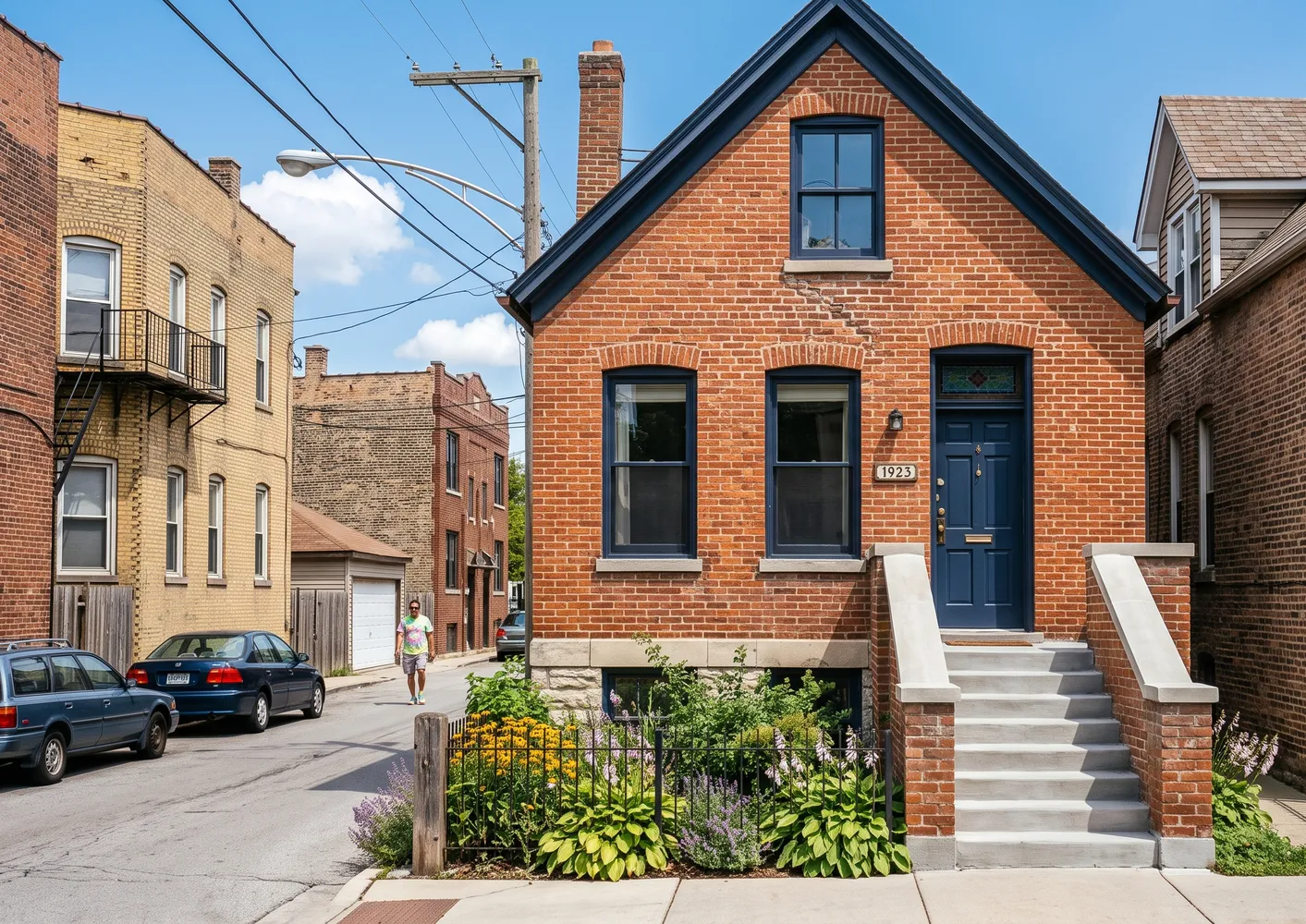 Nineteenth-century brick cottage in Chicago preserved through Masonry Restoration